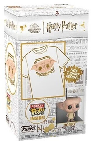 WB    FUNKO POCKET POP & TEE: Harry Potter- Dobby- S (Vinyl Figure, Youth Small) Cover