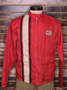 Vintage Uniroyal Tires Full Zip Nylon Racing Jacket Made in USA Large - Picture 1 of 7