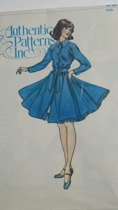 Authentic Patterns Inc Square Dance Costume Stitch Sewing Sew UNCUT Sew Craft - Picture 1 of 4
