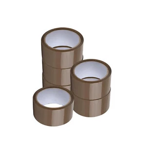 Cinta de embalaje de sellado de cartón marrón/bronceado 36 rollos 2 mil 48 mm x 110 yardas - Imagen 1 de 7