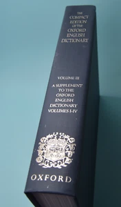 Compact Edition of the Oxford English Dictionary Vol. III by Robert... - Picture 1 of 5