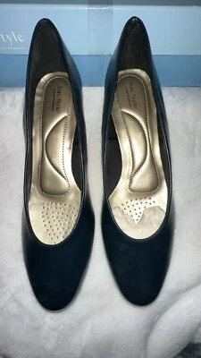 Tacones de salón Soft Style by Hush Puppies para mujer talla 7,5 sin cordones azules Foto 1 de 3