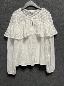 Next Blusa Blanca Manga Larga Edad 10 Años TD026 KK 18 - Imagen 1 de 3