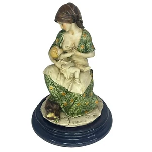 GIUSEPPE ARMANI "Maternity" Mother & Child Breastfeeding Capodimonte Figurine - Picture 1 of 6