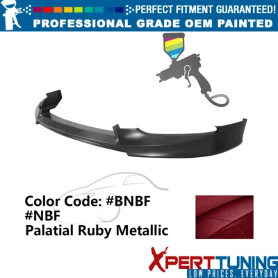 Fit 13-17 Nissan Sentra OE Style Front Bumper Lip PP #NBF Palatial Ruby Metallic Foto 1 de 4