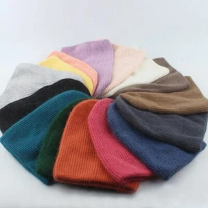 1pz Cappelli Beanie Pelliccia di Coniglio Maglia Invernali Berretti Skullies Donna Copricapo Accesso - Foto 1 di 27