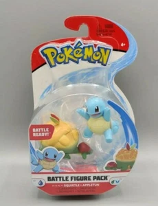 Jazwares Pokemon Battle Figure Pack SQUIRTLE + APPLETUN - Brand New! Scaled  - Picture 1 of 4
