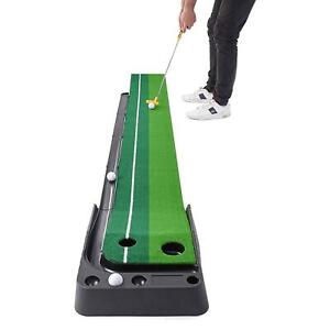 2 Hole Golf Put Mat Putting Mat Portable Training Mat For Perfect Putting