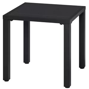 Outdoor Metal End Table Garden Small Table Patio Coffee Square Table Backyard - Picture 1 of 10