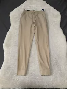 New Bird Dogs Mens Cream Joggers Slim Ankle Sweatpants Athletic Size Small - Picture 1 of 6