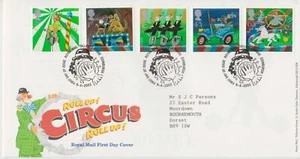 GB Stamps First Day Cover Roll Up Circus 9th April 2002 - Picture 1 of 1