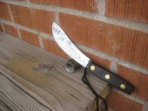 Cuchillo desollador de caza de carnicero de carbono de colección de 5" de la década de 1940 * FOSTER * EE. UU. - Imagen 1 de 12