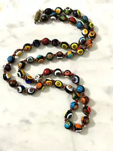"HEBRA ÚNICA ITALIANA MILLEFIORI ANUDADA A MANO 24" - Imagen 1 de 4