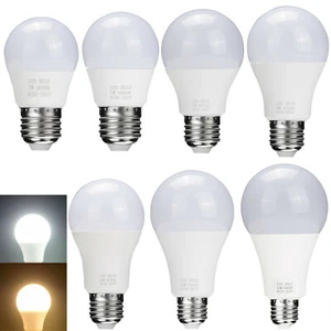 E26 E27 LED Globe Light Bulbs 3W 5W 7W 9W 12W 15W 18W White Lamp High Brightness - Picture 1 of 13