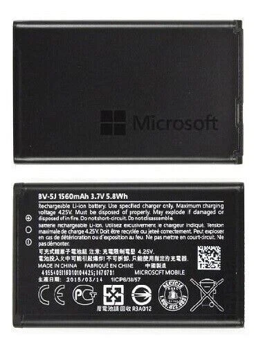Nokia Battery for Nokia Microsoft Lumia 435 1560mAh BV5J BV-5J - Image 1 of 1