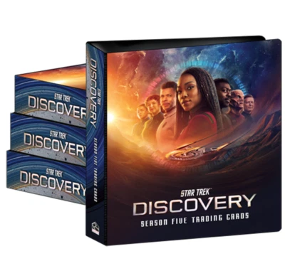 Carpeta Star Trek Discovery S5 con la base de 60 cartas y juego de 60 cartas doradas P1 y P3 + Foto 1 de 4
