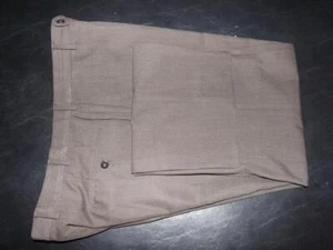 Ermenegildo Zegna W34 L30 Dark Brown Flat Front Wool Dress Pants - Picture 1 of 5