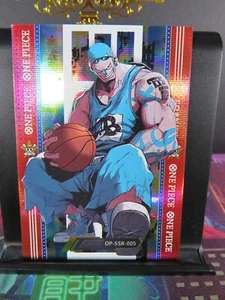 Franky "Iron Man" SSR Tarjeta Rara Premium Una Pieza Anime Manga Coleccionable CCG OP - Imagen 1 de 4