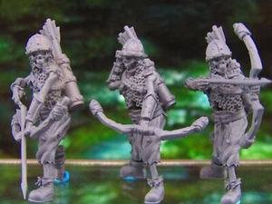 3pz arcieri scheletrici non morti arcieri soldati scheletri mini miniature stampate in 3D - Foto 1 di 4