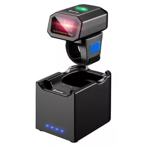 Eyoyo Bluetooth 2D QR Code Wearable Ring Barcode Scanner +Wireless Charging Dock - Picture 1 of 9