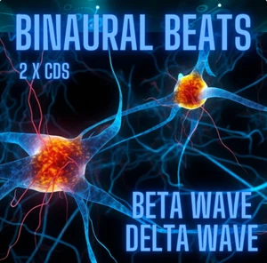 2 x Binaural Beats CDs - Beta Wave & Delta Wave for Meditation, Relaxing, Stress - Picture 1 of 4