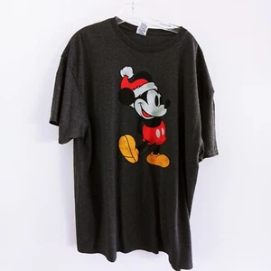 Delta Pro Weight Men Shirt 2XL Mickey Mouse Short Sleeve Graphic Tee Gray - Picture 1 of 4