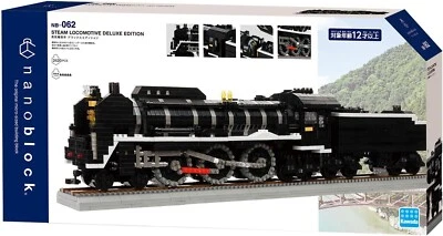 Kawada Nanoblock NB_062 Steam Locomotive Deluxe Edition 2420pcs Japan New - Image 1 of 4