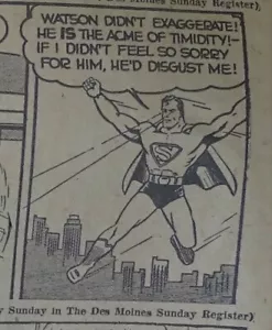 Superman Comic Strip 6. Dezember 1940 Des Moines Sports Section - Bild 1 von 6