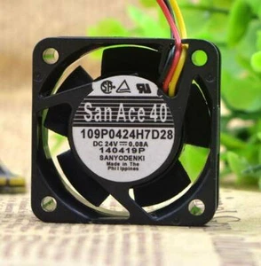 Für 109P0424H7D28 Sanyo 24V 0,08A 4015 4CM Inverter Lüfter 3-Draht - Bild 1 von 4