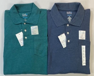 Polo uomo Croft & Barrow extra morbida manica lunga tasca NUOVA - Foto 1 di 5