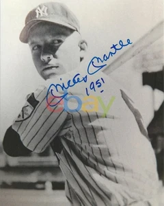 Mickey Mantle New York Yankees REPRINT 8x10 RARE PHOTOGRAPH SIGNED AUTOGRAPHED - Picture 1 of 1