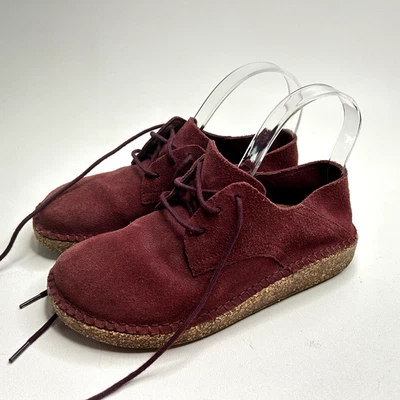 Zapatos cómodos BIRKENSTOCK Gary con cordones para mujer DUSTY ROSE gamuza planos talla 36 Foto 1 de 4