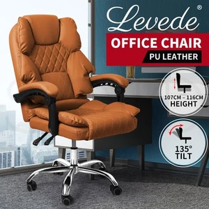 Levede Gaming Chair Office Computer Seat Racing PU Leather Executive Recliner - Picture 1 of 12