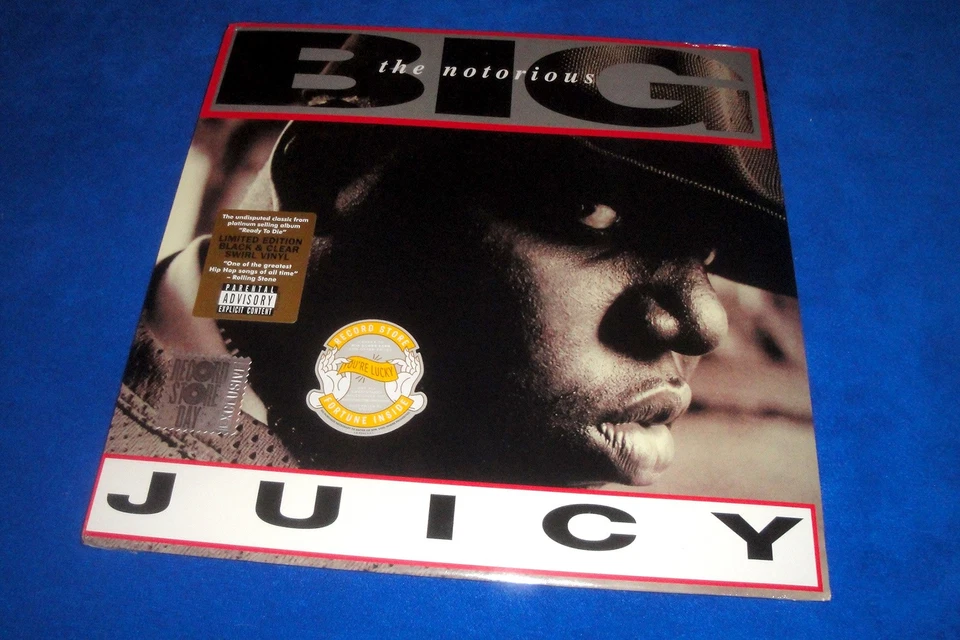 Notorious B.I.G JUICY Black+Clear RSD 12” Single SEALED/Pete Rock/Gang Starr/The - Image 1 of 3