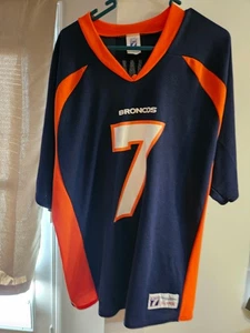 Vintage Denver Broncos Jersey Mens Large XL Navy John Elway Logo 7 NFL USA 90s - Picture 1 of 3