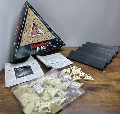 Vintage Triominos Deluxe Edition Complete Goliath Triangular Domino Game  - Image 1 of 4