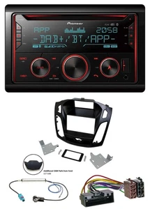 Pioneer 2DIN DAB MP3 Bluetooth USB CD Autoradio für Ford Focus 2014-2018 schwarz - Bild 1 von 7