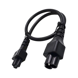 Rallonge d'alimentation IEC320 C5 à C6 2 pieds/0,6 m bonne conductivité pour - Afbeelding 1 van 5