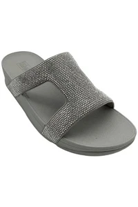 FitFlop Women's Marli HotFix Slide Sandal Silver - Picture 1 of 3