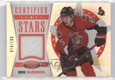 2012-13 Certified Certified Stars Mirror Red Jerseys /100 Erik Karlsson #S16 - Image 1 of 2