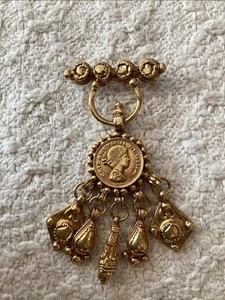Favolosa spilla vintage TANCER ll tono oro - Foto 1 di 5
