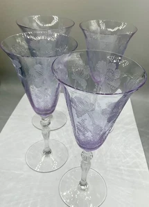 CAMBRIDGE GLAS GLORIA HEATHEBLOOM WASSERKELCHE - 4 - Bild 1 von 5