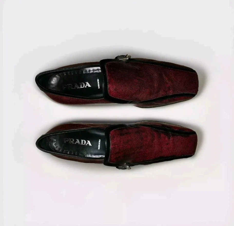 🇮🇹 Prada Herrenschuhe aus Pythonleder, Gr. 42, Neupreis € 598,-- - Bild 1 von 3