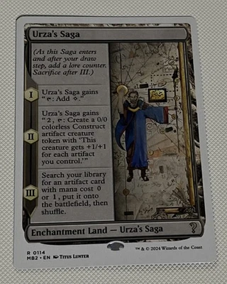 Urza's Saga White Border NM MB2 MTG Mystery Booster 2 Unplayed Non-foil - Image 1 of 2