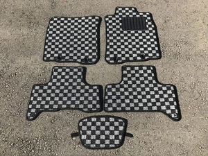 Toyota FJ Cruiser GSJ15W Check Gray Floor Mats Carpets 2010–2018 RHD New Japan - Picture 1 of 4