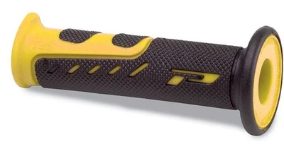 Pro Grip 725 EVO Molded Gel Grips - Black/Yellow Motorcycle Street Bike - Image 1 of 4