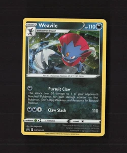 Weavile SWSH246 Sword & Shield Black Star Promo Holo SWIRL Pokemon Card LP+ - Picture 1 of 10