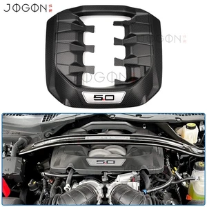24+ For Ford Mustang S650 GT Dark Horse Matte Carbon Engine Valve Bay Cover Trim - Picture 1 of 14