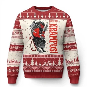 Krampus Ugly Christmas Sweater - Picture 1 of 5