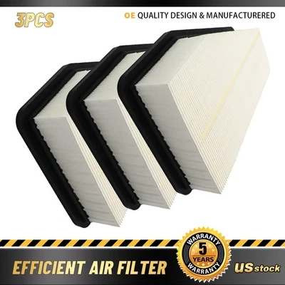 3x Engine Air Filter for 2019 2020 2021 2022 2023 Jeep Cherokee 2.4L 3.2L - Image 1 of 4